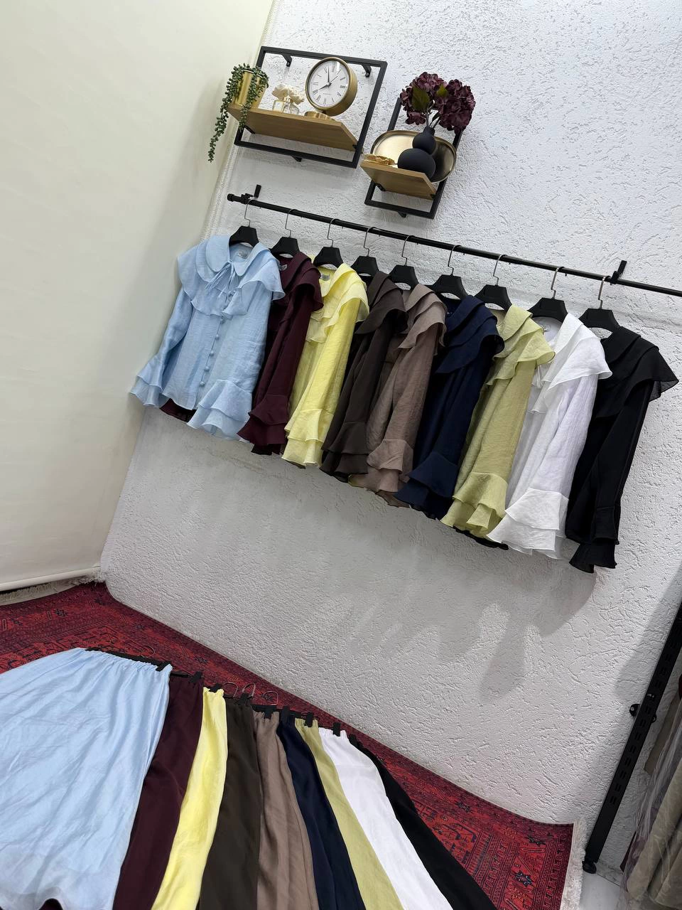 Fırfır Detaylı Bağlamalı Tunik Elbise — görsel 2